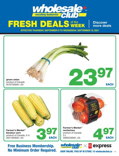 Wholesale Club (Atlantic) Fresh Deals of the Week Flyer September 9 to 15