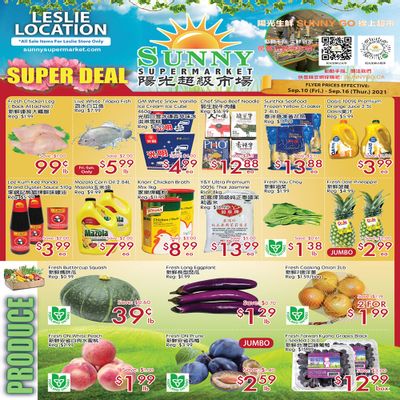 Sunny Supermarket (Leslie) Flyer September 10 to 16