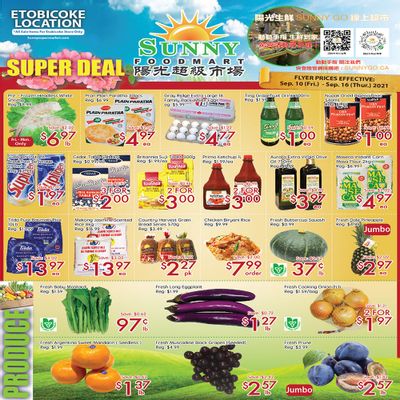 Sunny Foodmart (Etobicoke) Flyer September 10 to 16