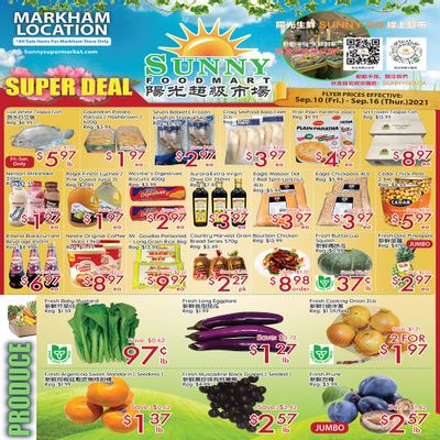 Sunny Foodmart (Markham) Flyer September 10 to 16