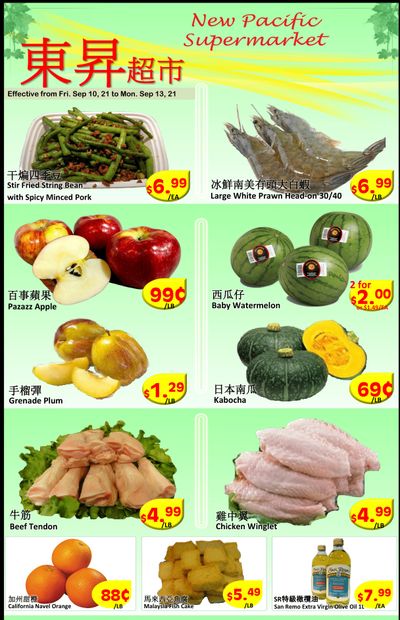 New Pacific Supermarket Flyer September 10 to 13