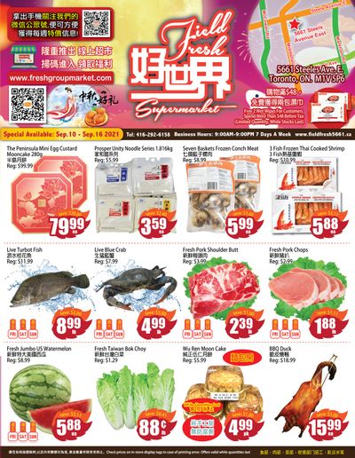 Field Fresh Supermarket Flyer September 10 to 16