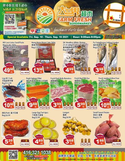Farm Fresh Supermarket Flyer September 10 to 16