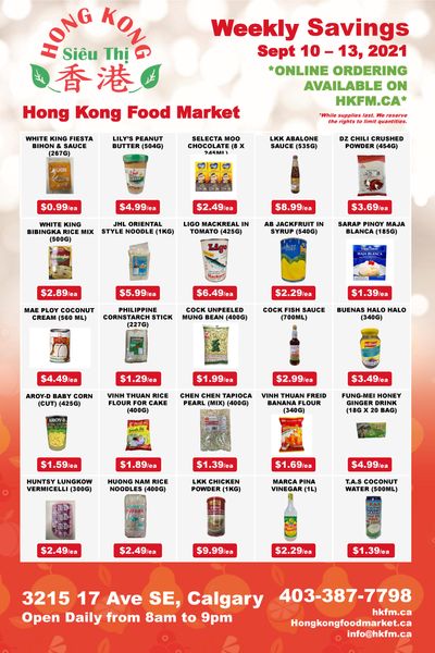 Hong Kong Food Market Flyer September 10 to 16