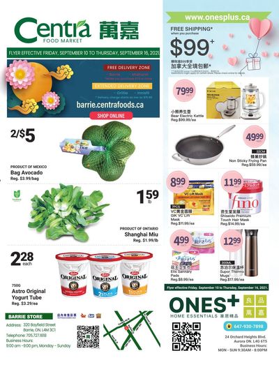 Centra Foods (Barrie) Flyer September 10 to 16