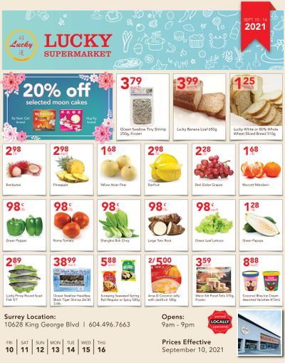 Lucky Supermarket (Surrey) Flyer September 10 to 16 Lucky Supermarket (Surrey) Flyer September 10 to 16
