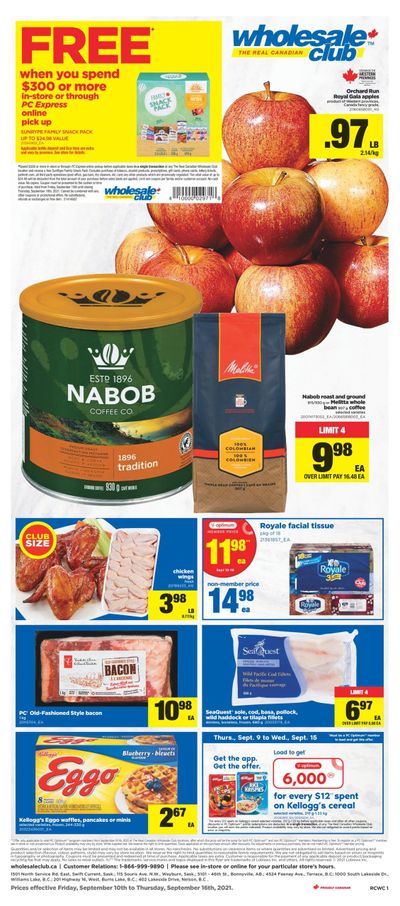 Real Canadian Wholesale Club Flyer September 10 to 16