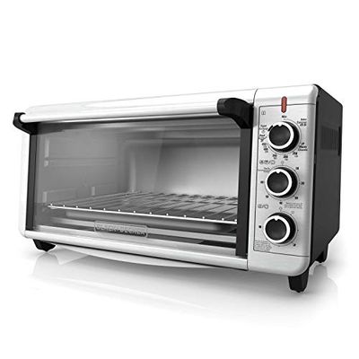 BLACK+DECKER Extra Wide Convection Toaster Oven, 8 Slice, Includes Bake Pan, Broil and Toasting Racks, Stainless Steel, TO3240XSBD $79.99 (Reg $145.32)