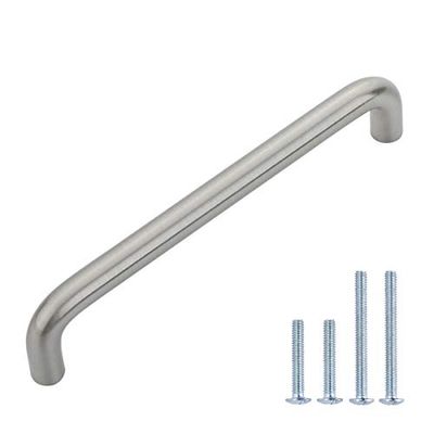 Amazon Basics D-Shape Pull Handle, 138mm Length (128mm Hole Center), Satin Nickel, 10-Pack $17.71 (Reg $29.39)