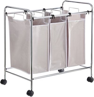 AmazonBasics 3-Bag Laundry Hamper Sorter Basket $34.68 (Reg $48.99)