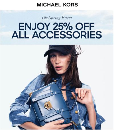Michael Kors Canada The Spring Event: Save 25% off Accessories + up to 60% off Sale Styles