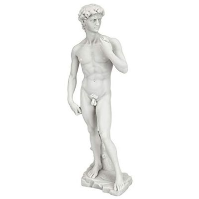 Design Toscano Michelangelo's David Statue, 30.5 cm, Bonded Marble Polyresin, White $65.97 (Reg $69.95)