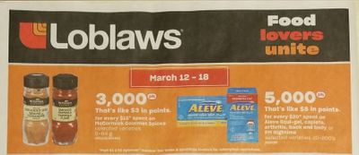 Loblaws Ontario: McCormick Gourmet Spices Half Off After PC Optimum Points & Coupon