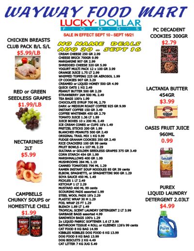 WayWay Food Mart Flyer September 10 to 16