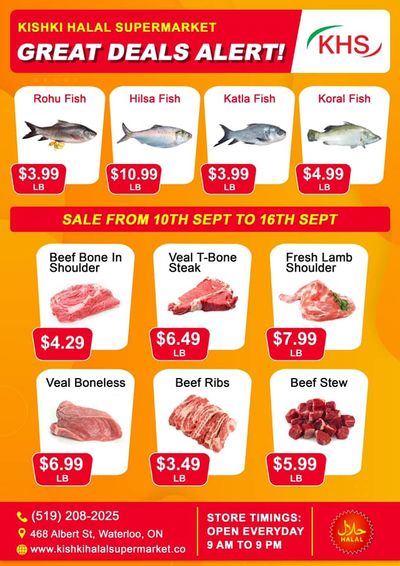Kishki Halal Supermarket Flyer September 10 to 16