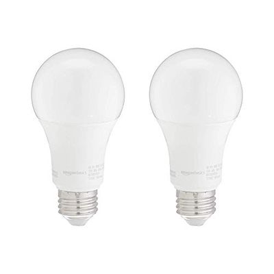 Amazon Basics 100W Equivalent, Daylight, Non-Dimmable, 10,000 Hour Lifetime, A19 LED Light Bulb | 2-Pack $9.43 (Reg $14.99)