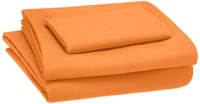 Amazon Basics Kid's Sheet Set - Soft, Easy-Wash Microfiber - Twin, Bright Orange $13.93 (Reg $20.31)