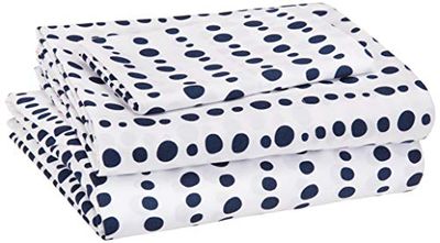 Amazon Basics Kid's Sheet Set - Soft, Easy-Wash Microfiber - Twin, Blue Dotted Stripes $13.99 (Reg $20.31) Amazon Basics Kid's Sheet Set - Soft, Easy-Wash Microfiber - Twin, Blue Dotted Stripes $13.99 (Reg $20.31)