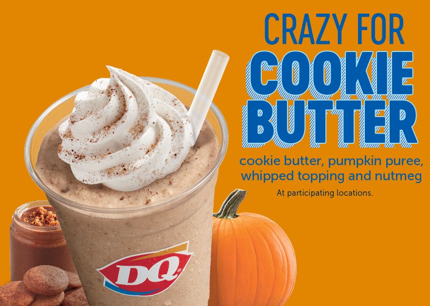 The Pumpkin Cookie Butter Shake Joins Dairy Queen’s Fall Menu for a Limited Time