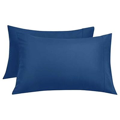 AmazonBasics Light-Weight Microfiber Pillowcases - 2-Pack, Standard, Dutch Blue $9.51 (Reg $15.99)