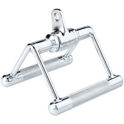 AmazonBasics Double Row Rotating Chrome Handle Exercise Weight Machine Accessories Set $15.07 (Reg $31.93)