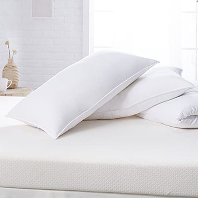 Amazon Basics Down Alternative Bed Pillows - Firm Density, King, 2-Pack $33.2 (Reg $39.29)