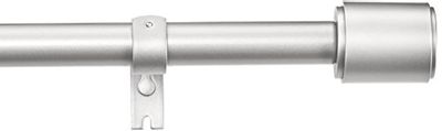 AmazonBasics 1-Inch Wall Curtain Rod with Cap Finials - 36 to 72 Inch, Nickel $20.21 (Reg $33.99)
