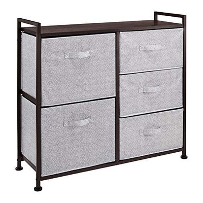 Amazon Basics Fabric 5-Drawer Storage Organizer Unit for Closet, Bronze $66.42 (Reg $117.85)