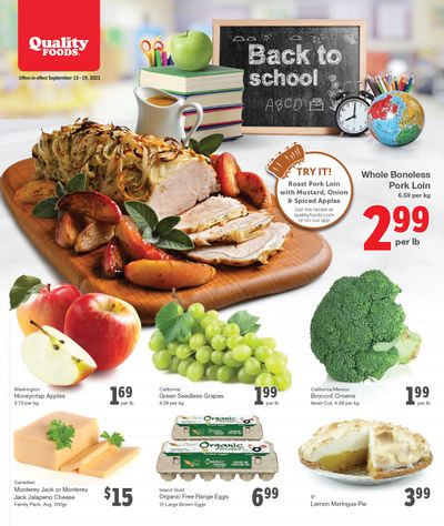 Quality Foods Flyer September 13 to 19