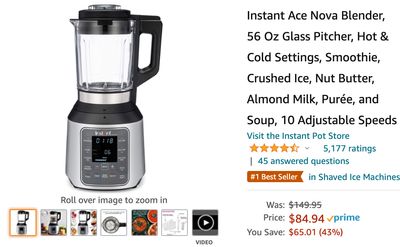 Amazon Canada Deals: Save 43% on t Instant Ace Nova Blender + 24% on PUMA Backpack + More Offers