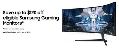 Samsung Canada Sale: Save up to $120 off Eligible Samsung Gaming Monitors