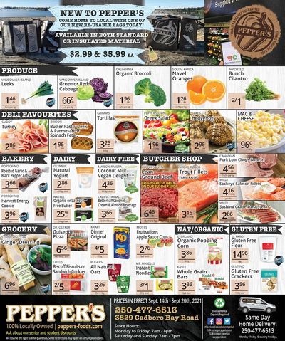 Pepper's Foods Flyer September 14 to 20