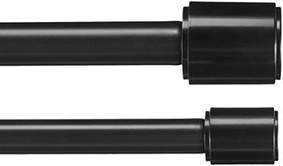 AmazonBasics 1" Double Curtain Rod - 36" to 72", Black $23.11 (Reg $52.40)