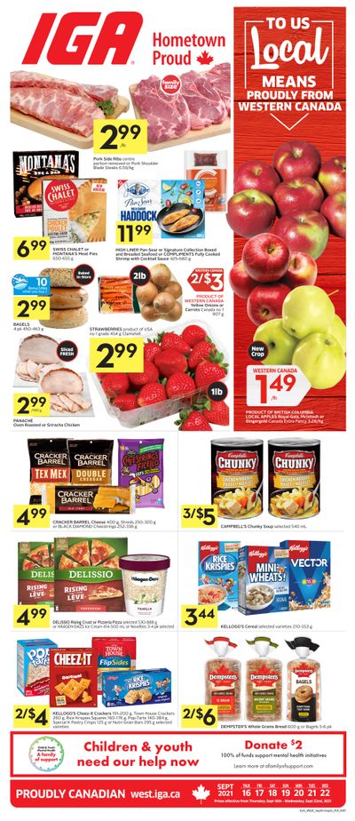 IGA (West) Flyer September 16 to 22 IGA (West) Flyer September 16 to 22