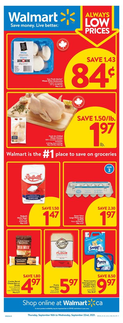 Walmart (Atlantic) Flyer September 16 to 22