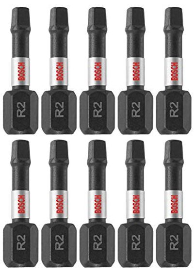 Bosch ITSQ21B Impact Tough 1 in. Square #2 Insert Bits $8.01 (Reg $17.39)