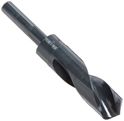 Drill America DWDRSD Series Qualtech High-Speed Steel Economy Reduced-Shank Drill Bit, Black Oxide Finish, Round Shank, Spiral Flute, 118 Degrees Conventional Point, 49/64" Size, Pack of 1, 3-Flat $15.96 (Reg $23.13)