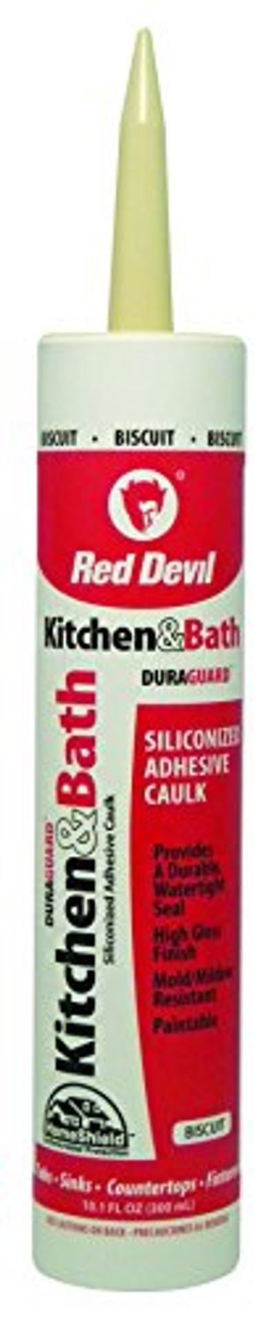 Red Devil 040620 Kitchen and Bath Siliconized Acrylic Caulk, Almond, 10.1-Ounce $8.94 (Reg $17.07)
