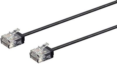 Monoprice Cat6 Ethernet Patch Cable - 0.5 Feet - Black | Stranded, 550MHz, UTP, Pure Bare Copper Wire, 36AWG - Micro SlimRun Series $6.98 (Reg $11.85)