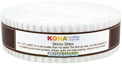 Robert Kaufman SS-102-40 40 Piece Skinny Strips Kona Cotton Solid Fabric, White $24.41 (Reg $25.82)