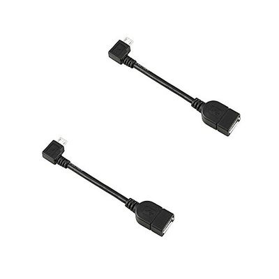 C&E 2 Pack Micro USB OTG to USB 2.0 Adapter Right Angle Cable 2 Pack CNE457289 $7.27 (Reg $11.87)