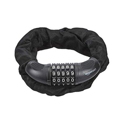 Amazon Basics 3.2 ft. 5-Digit Bike Lock Chain Cable, Black, 1-Pack $15.1 (Reg $22.19)