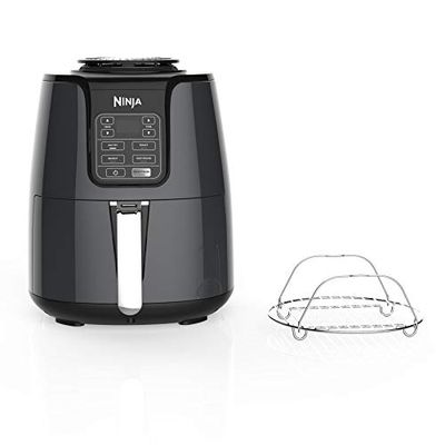 Ninja Air Fryer, 1550-Watt Programmable Base, Reheating & Dehydrating with 4-Quart Ceramic Coated Basket (AF101), Black/Gray $139.95 (Reg $159.57) Ninja Air Fryer, 1550-Watt Programmable Base, Reheating & Dehydrating with 4-Quart Ceramic Coated Basket (AF101), Black/Gray $139.95 (Reg $159.57)