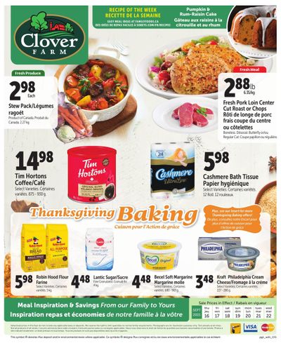 Clover Farm Flyer September 16 to 22