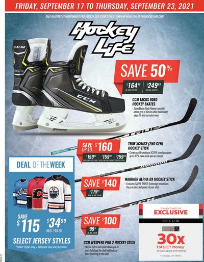 Pro Hockey Flyer September 17 to 23