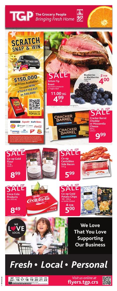 TGP The Grocery People Flyer September 16 to 22