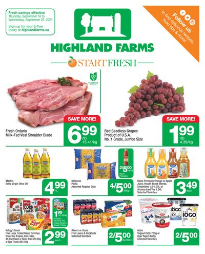 Highland Farms Flyer September 16 to 22