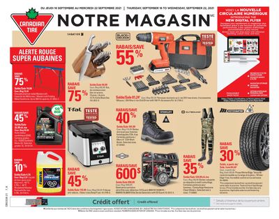 Canadian Tire (QC) Flyer September 16 to 22 Canadian Tire (QC) Flyer September 16 to 22