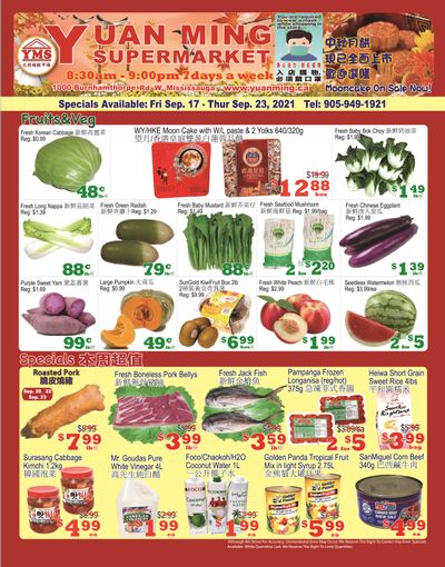 Yuan Ming Supermarket Flyer September 17 to 23