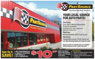 PartSource Flyer September 17 to 22